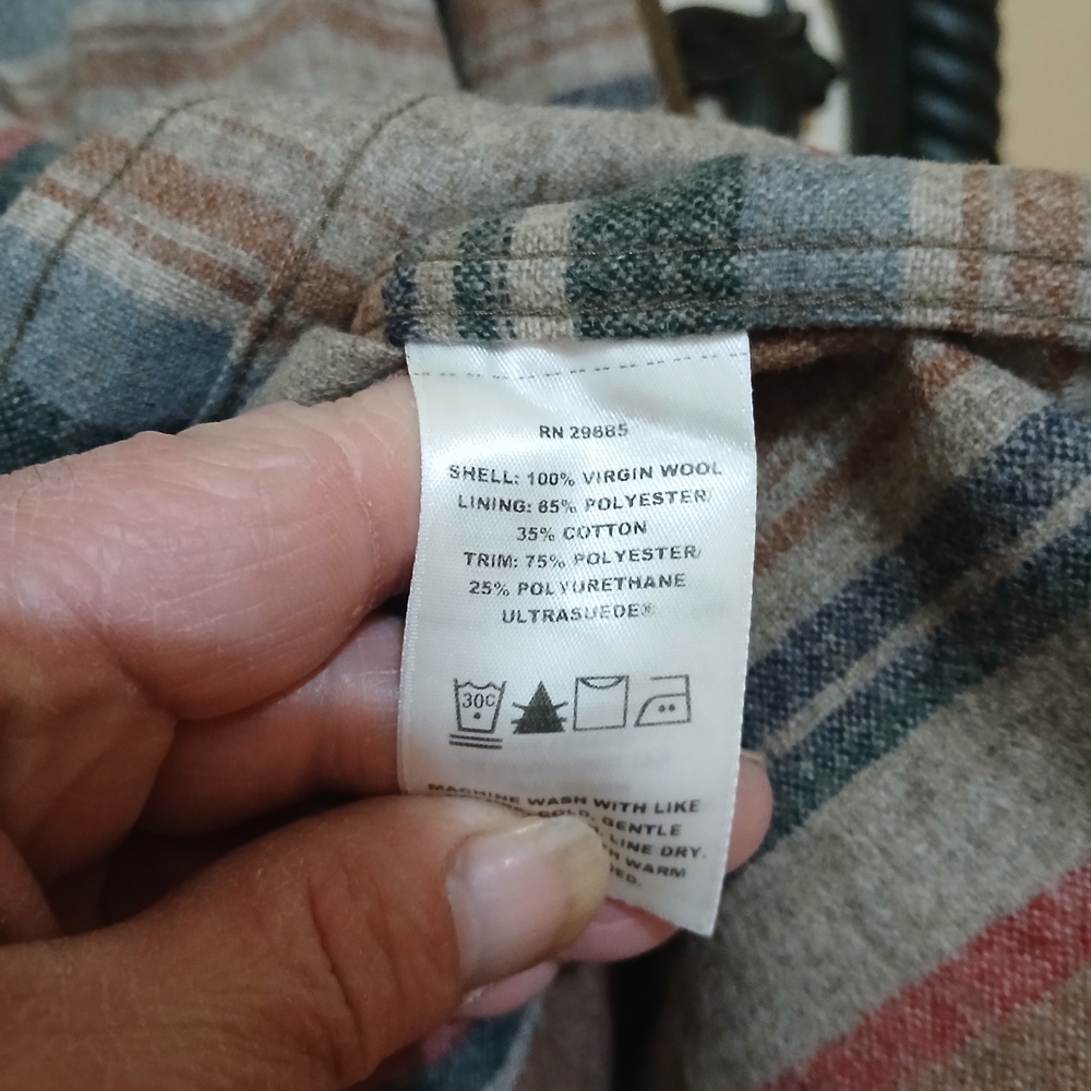 Pendleton Trail Elbow Patch Virgin Wool Long Slee… - image 7